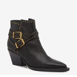 Dolce Vita Studded Black Ankle Booties